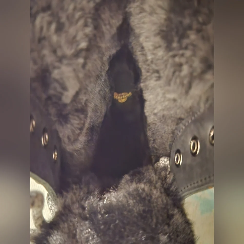 Dr. Martens Womens 1460 Serena Collar Milo faux fur boots New in Box Size 6 - Picture 7 of 16